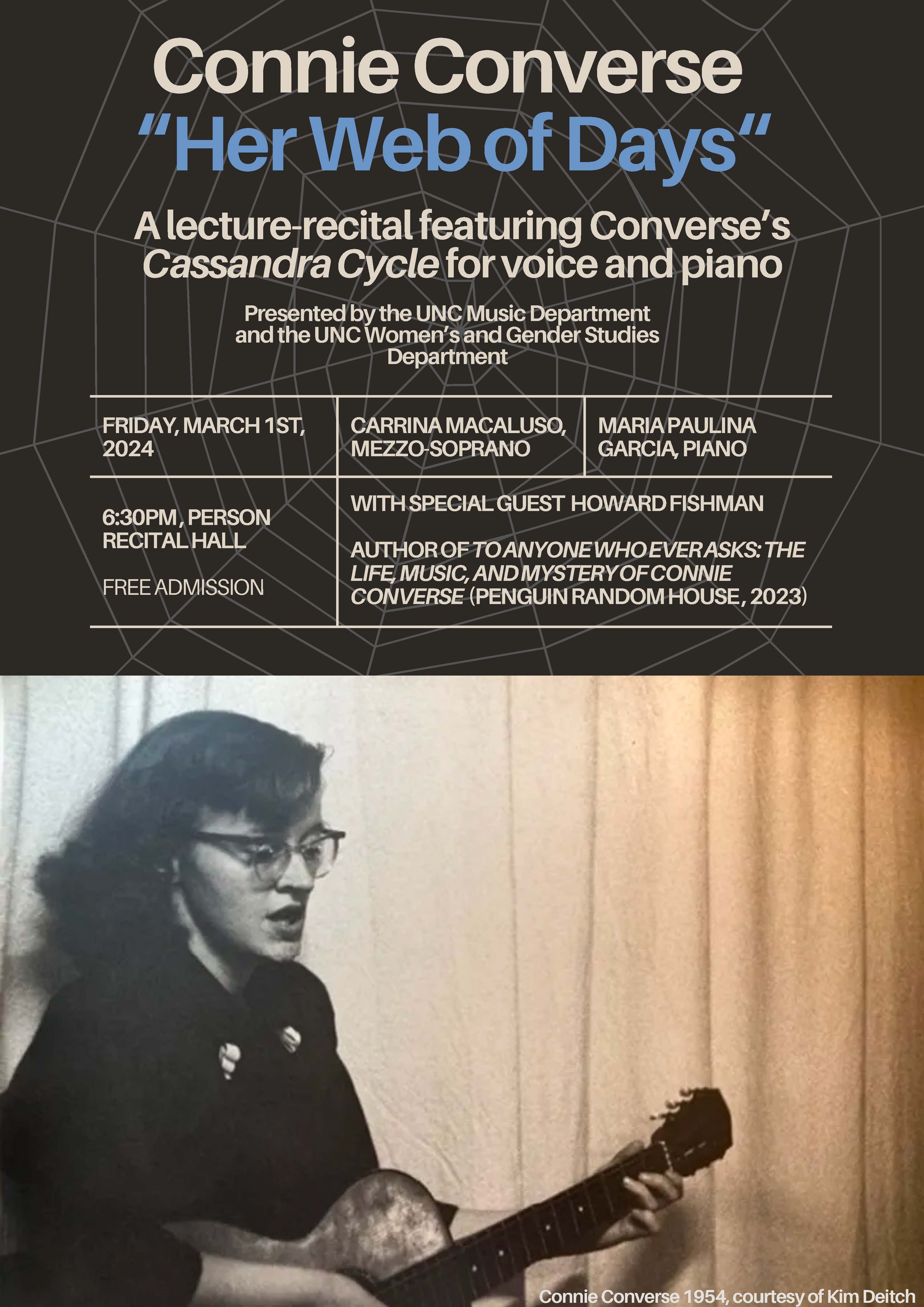 3/1: Lecture-Recital: Connie Converse, 