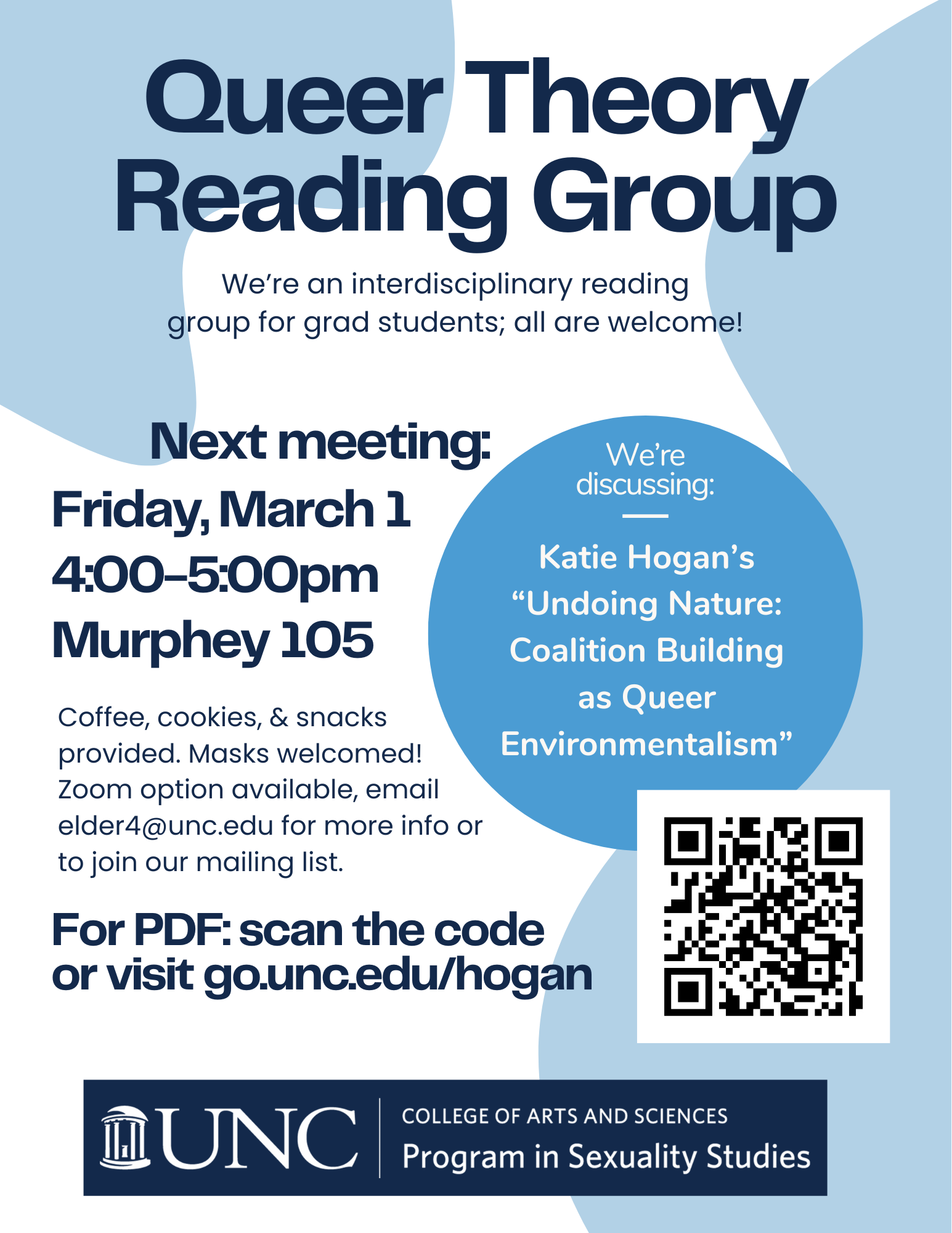 Queer Theory Reading Group Next Meeting March 1